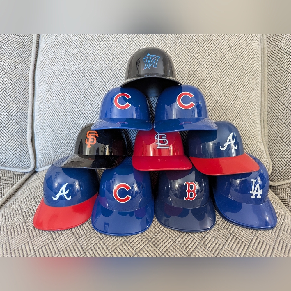 Collection of Mini Baseball Helmets
